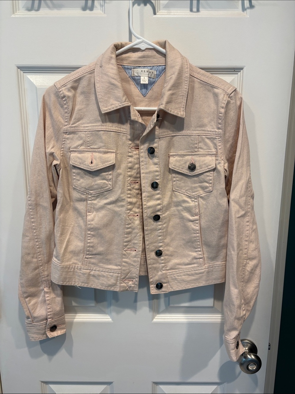Kenar Blush Pink Denim Jacket - Women's